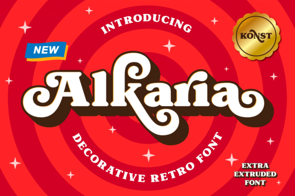 Alkaria: A Retro Display Font for Web Design