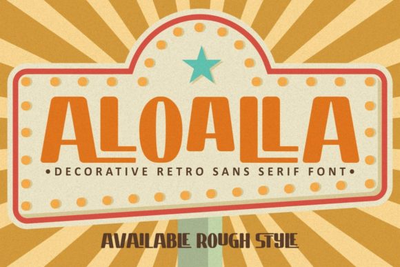 Aloalla: A Vintage Display Font for Business