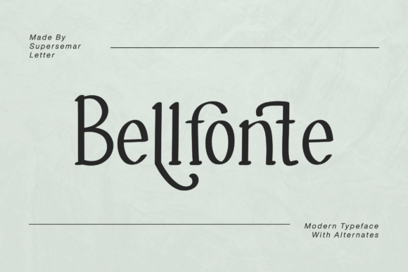 Belfonte: A Stylish Display Font