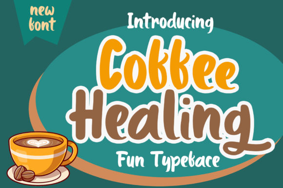 Coffee Healing Font for Web Design