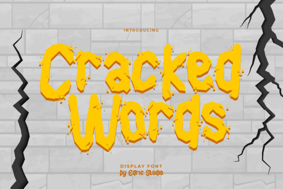 Cracked Words Font for Business
