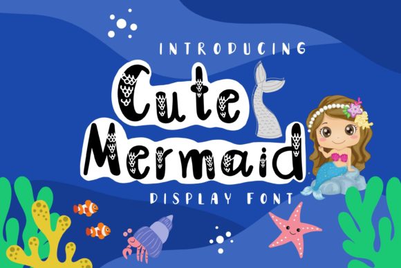 Cute Mermaid Font for Creative Design