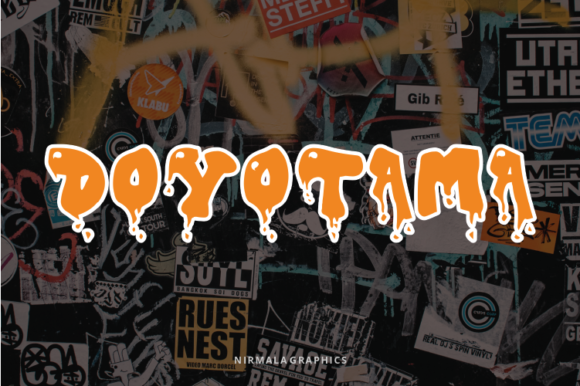 Doyotama: A Spooky Display Font