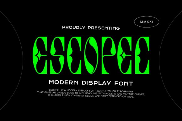 Escopel: A Bold Display Font for Designers