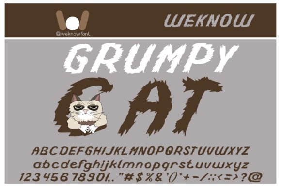 Grumpy Cat Font: Spooky Style for Digital Marketing