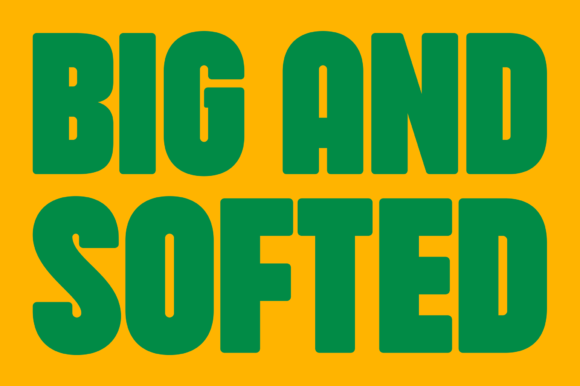 Hartone Softed: A Bold Display Font for Web Design