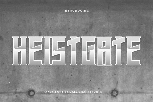 Heistgate: A Bold Display Font