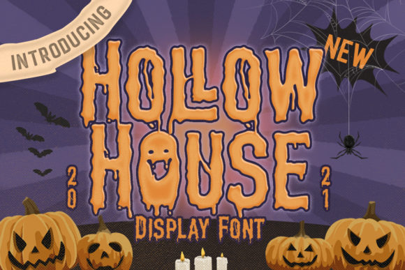 Hollow House Font: Bold & Spooky Design