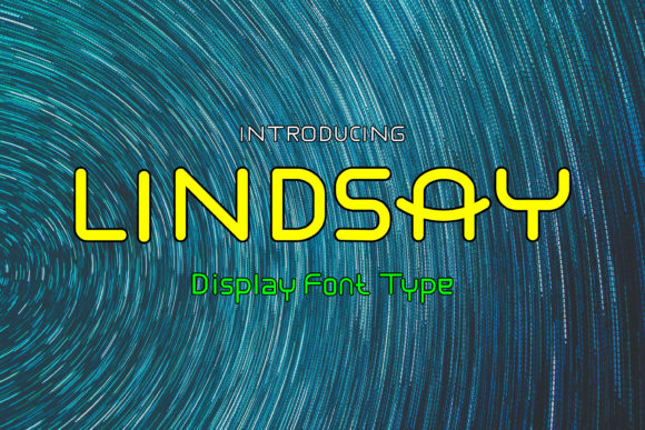 Lindsay: A Cool Display Font for High-Tech Design