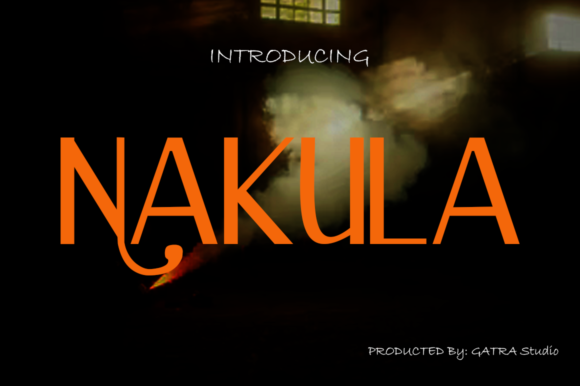 Nakula: A Cool Display Font for Creative Projects