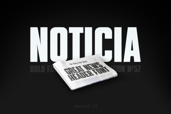 Noticia: A Bold, Simple Display Font