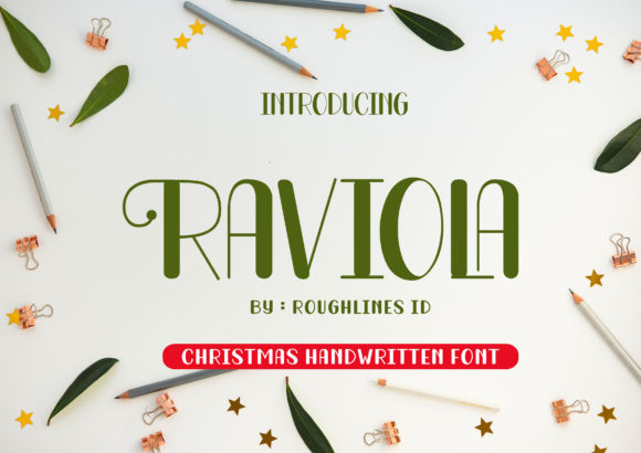 Raviola Christmas: A Font That Shines