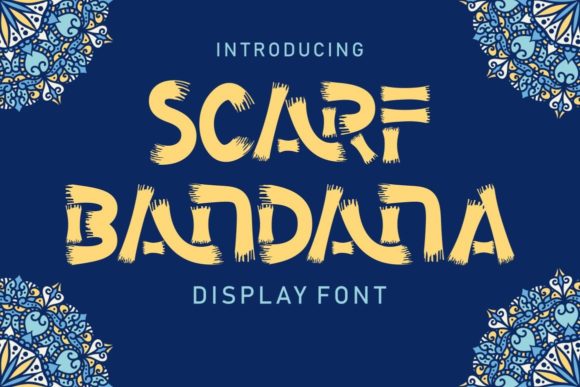 Scarf Bandana Font for Business