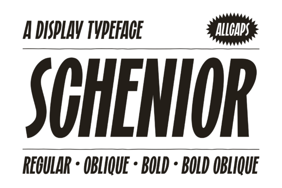 Schenior: A Bold Display Font for Web Design