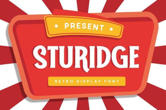 Sturidge: A Bold Display Font for Crafters