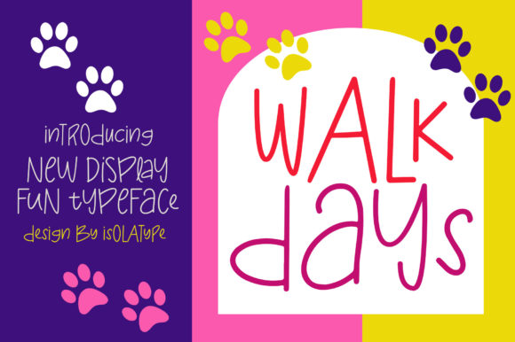 Walk Days Font for Business