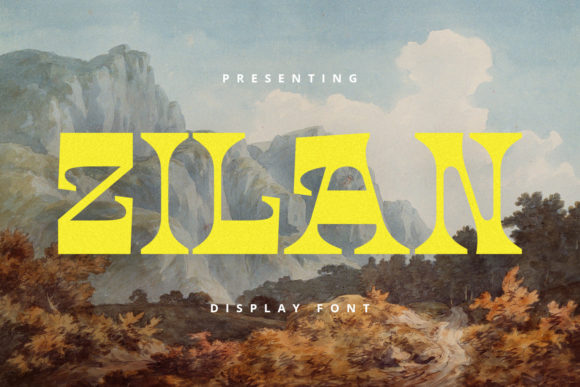 Zilan: A Bold Display Font for Editorial Design